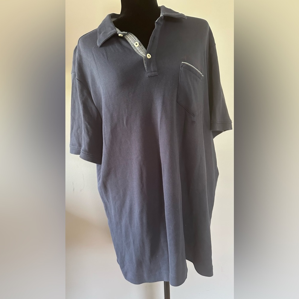 TAHARI -Men's‎ Blue Polo Shirt